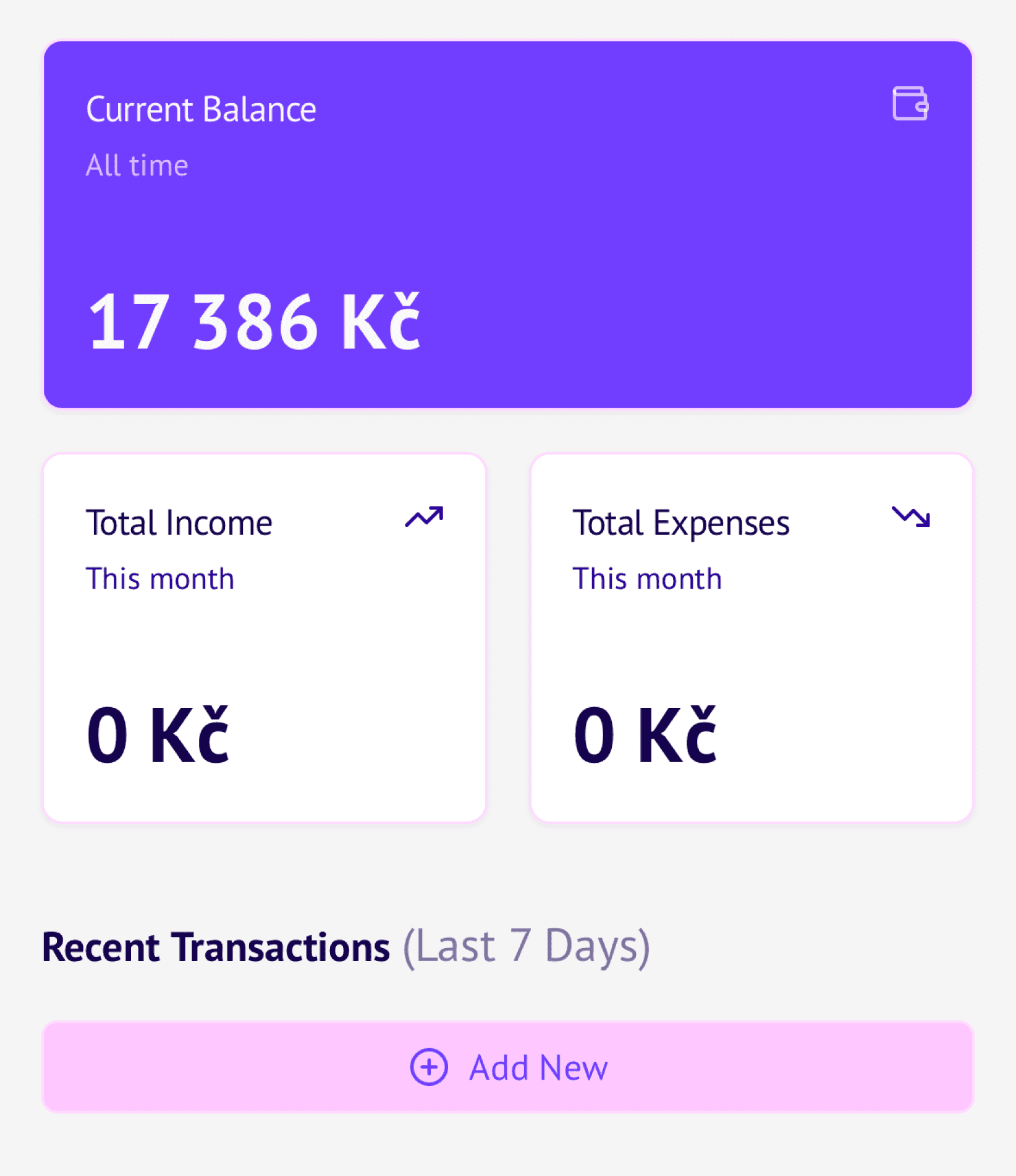 GrossGrowth in the Neon theme, purple and pink